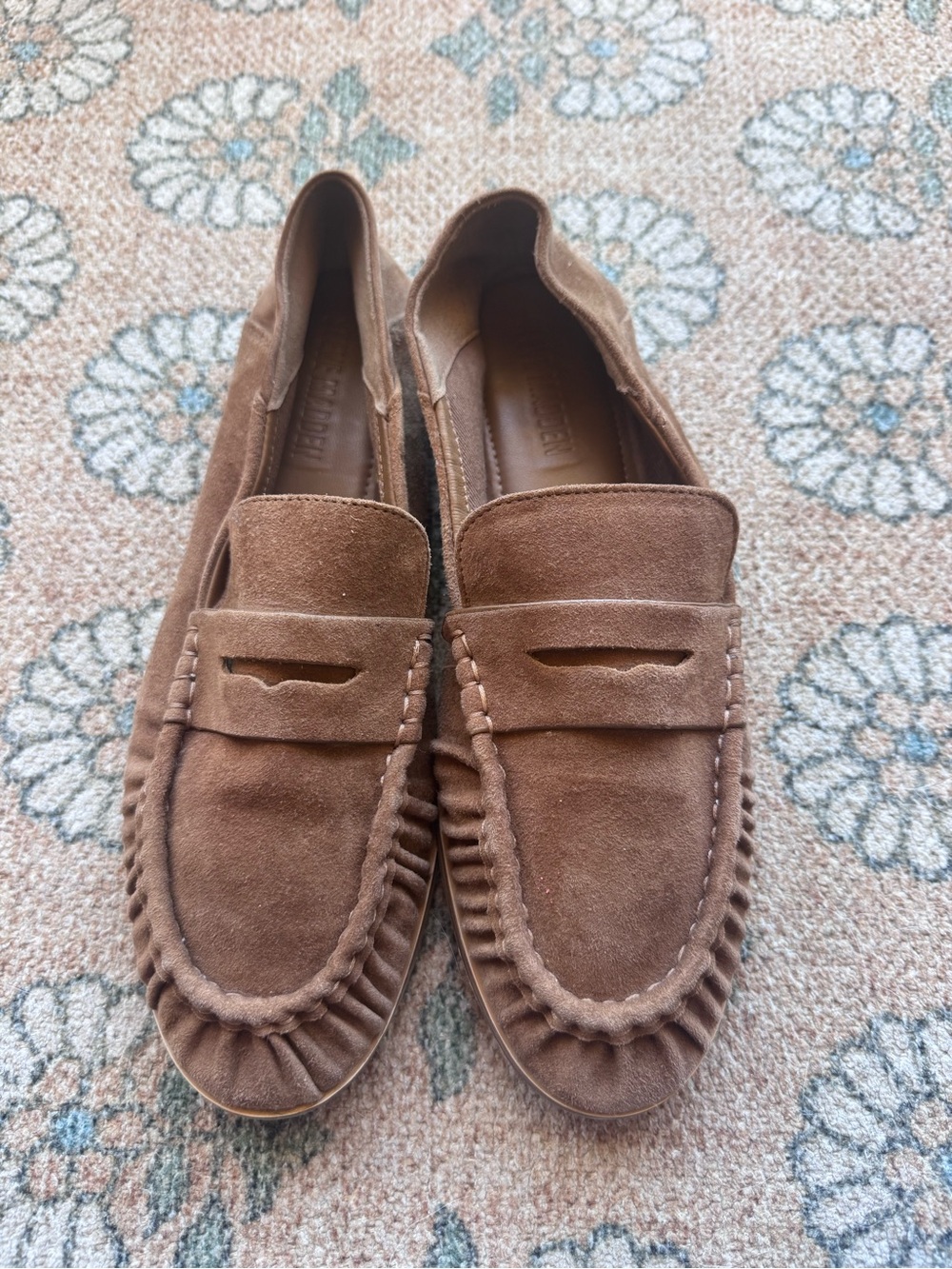 Steve Madden Brown Suede Women's Stewart Penny Loafers size 9